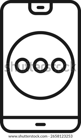 Meatball menu Line vector Icon Design