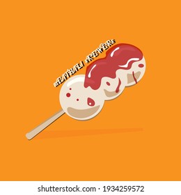 fondo vectorial de la ilustración de la salsa de meatball