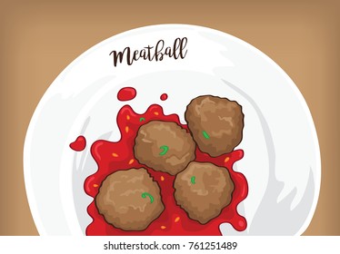 meatball vector design