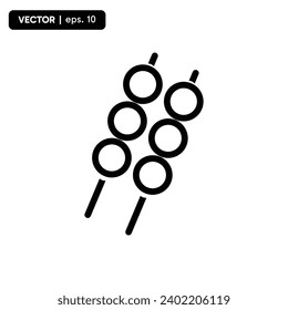 Meatballs icon vector. Linear style sign for mobile concept and web design. Meat ball symbol illustration