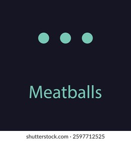 Meatballs menu icon for navigation button.