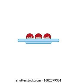 meatballs with tomato sauce on white background