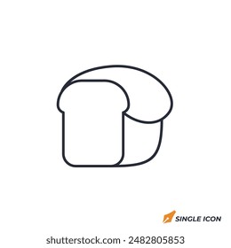 Meatloaf-Symbol Vektorillustration. Hackbraten-Symbol isoliert auf weißem Hintergrund