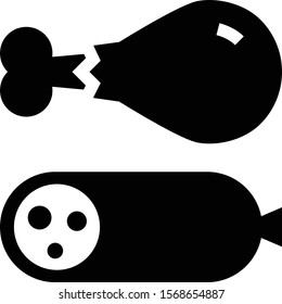 Meats Butcher Shop Vector Icon