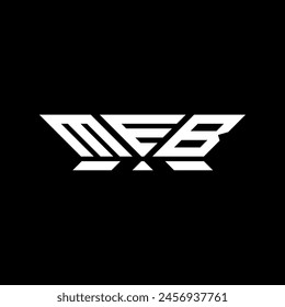 MEB-Buchstabenlogo Vektorgrafik Design, MEB schlicht und modern Logo. MEB luxuriöses Alphabet-Design  