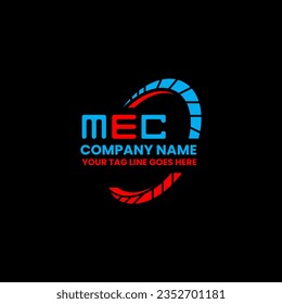 MEC Brief Logo kreatives Design mit Vektorgrafik, MEC einfach und modern Logo. MEC luxuriöses Alphabet-Design  