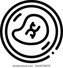 Mecca icon. Thin Linear Style Design Isolated On White Background