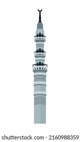 mecca mosque tower building icon