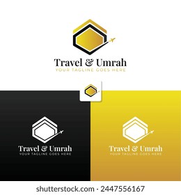 Logo de viaje de la Meca , Al haj umrah mubarak tour Logo