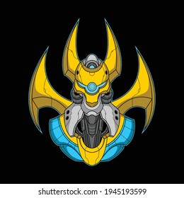 mecha anubis illustration for commercial use