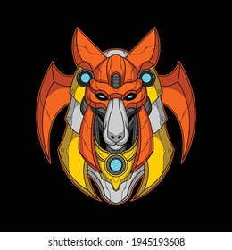 mecha anubis illustration for commercial use
