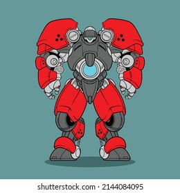 mecha battle robot for commercial use