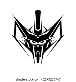 mecha head logo for commercial use
