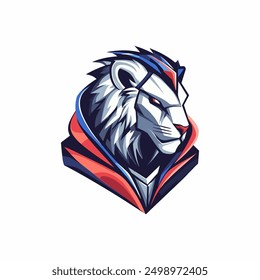 mecha lion e sports logo template