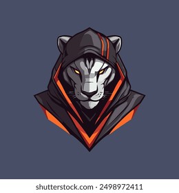 mecha lion e sports logo template