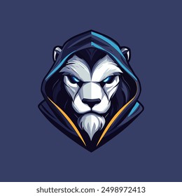 mecha lion e sports logo template