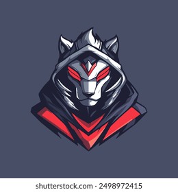 mecha lion e sports logo template