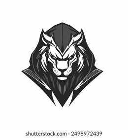 mecha lion e sports logo template