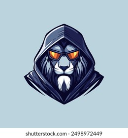 mecha lion e sports logo template