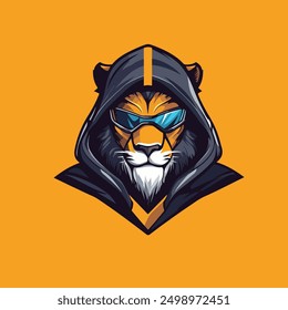 mecha lion e sports logo template