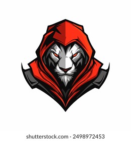 mecha lion e sports logo template