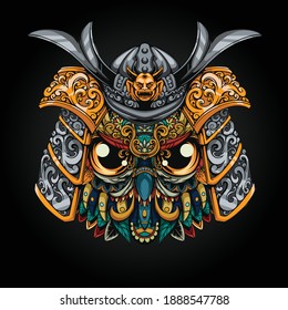 mecha owl design vector illustration