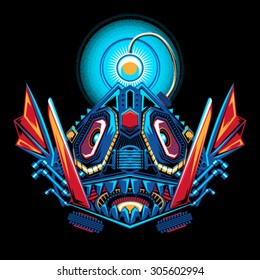 Mecha Robot Angler Fish Front View
