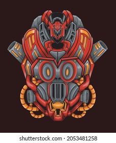 mecha robot monster alien art illustration