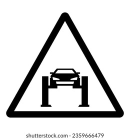 Mechanic Area Symbol Sign, Vector Illustration, Isolate On White Background Label. EPS10