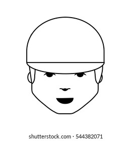 mechanic avatar character icon vector illustration design