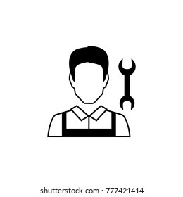 mechanic avatar icon. Characters of professions Icon. Premium quality graphic design. Signs, symbols collection, simple icon for websites, web design, mobile app on white background