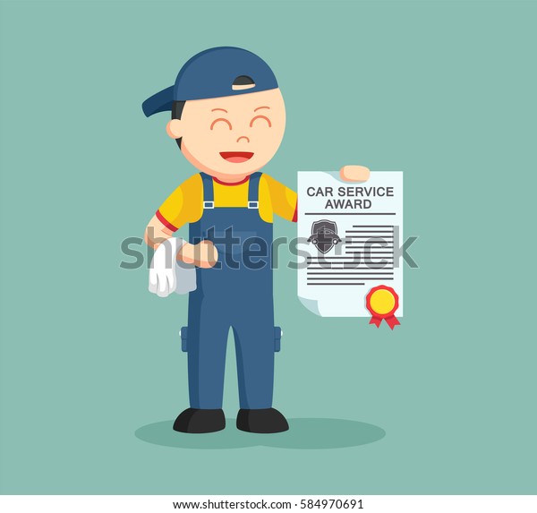 Mechanic Award Certificate Stock Vector (Royalty Free) 584970691 Shutterstock