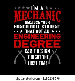 I'm a mechanic because your honor. Mechanic quote and saying