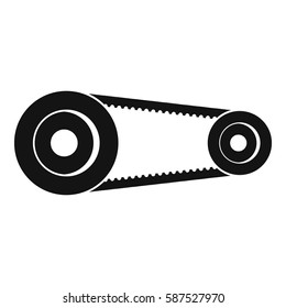 Mechanic belt icon. Simple illustration of mechanic belt vector icon for web