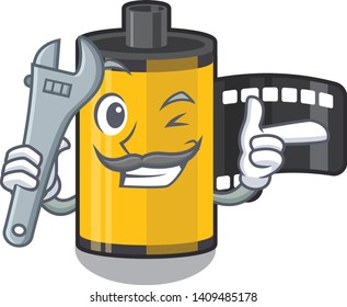 Mechanic camera roll cartoon 