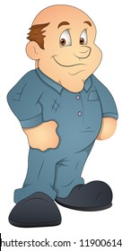Mechanic - Cartoon Character - Vector Illustration