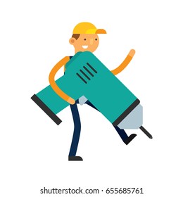 Mechanic cartoon man 