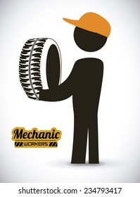 mechanic  design , vector illustration