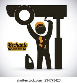 mechanic  design , vector illustration