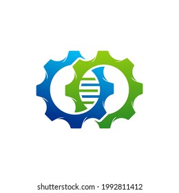 Mechanic DNA logo vector template, Creative DNA logo design concepts