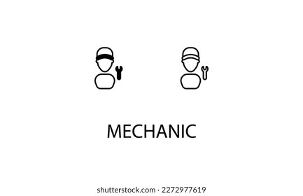 Mechanische Doppelsymbol-Design-Stockillustration