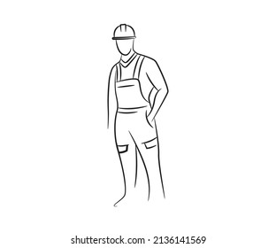 ilustración de mecánica e ingeniera a mano