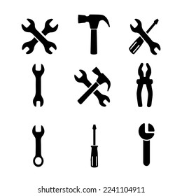 mechanic equipment icon set tools icon mechanic icon set