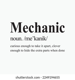 Mechanic Funny Curious Enough To Take It Apart