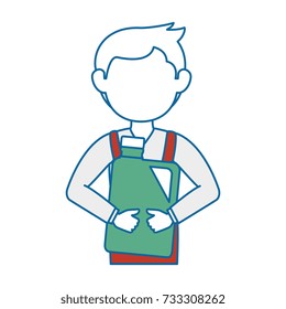mechanic with gallon avatar character