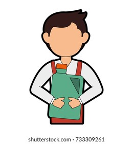 mechanic with gallon avatar character
