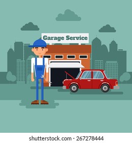 Garage Worker Images Stock Photos Vectors Shutterstock