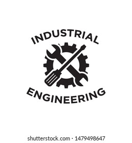 mechanic gear service industry logo and icon vector illustration design template