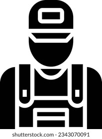 Icono de glifo mecánico - Icono único, vector
