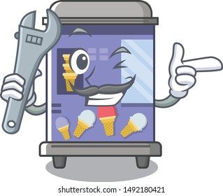 Mechanic ice cream vending machine the a character